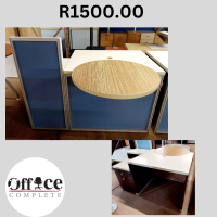 D22 - Table with round meeting end size 740h x 1.330w x 1170d R1500.00